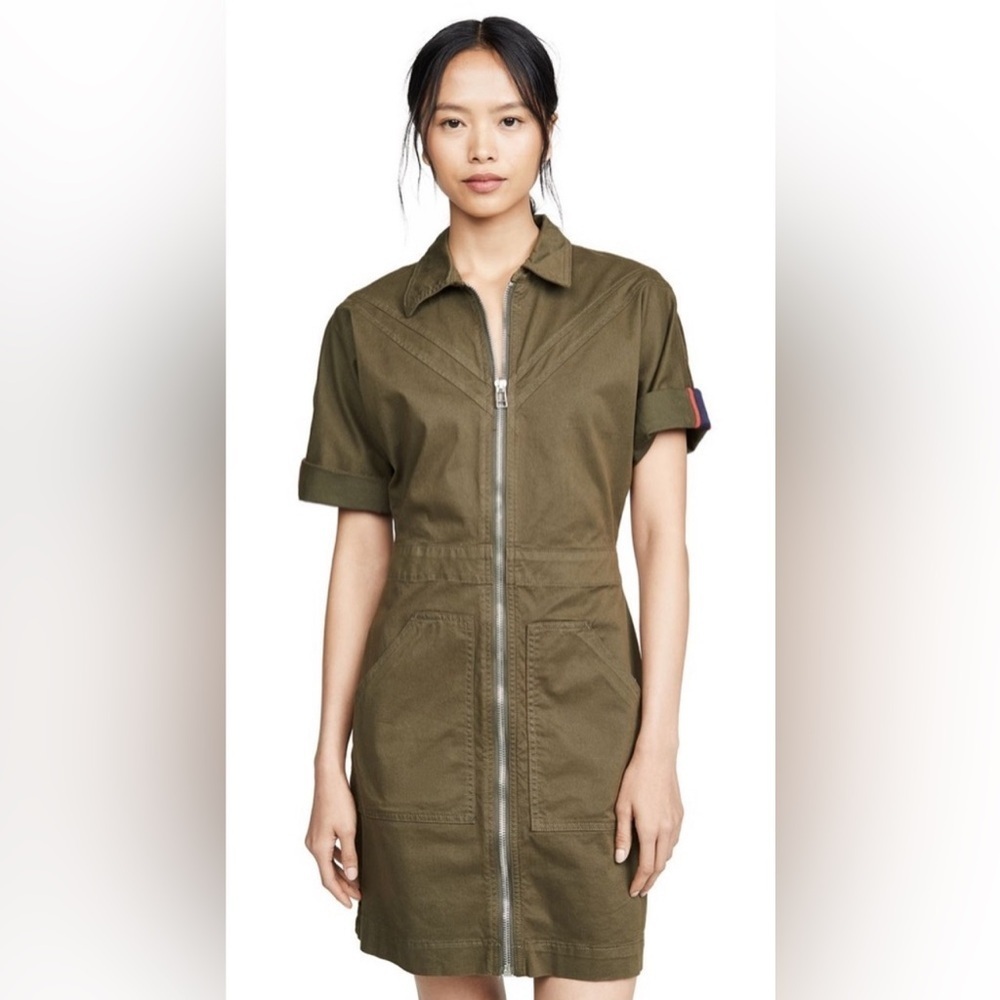 VERONICA BEARD Dublin Dress In Army‎ Green, Size XS